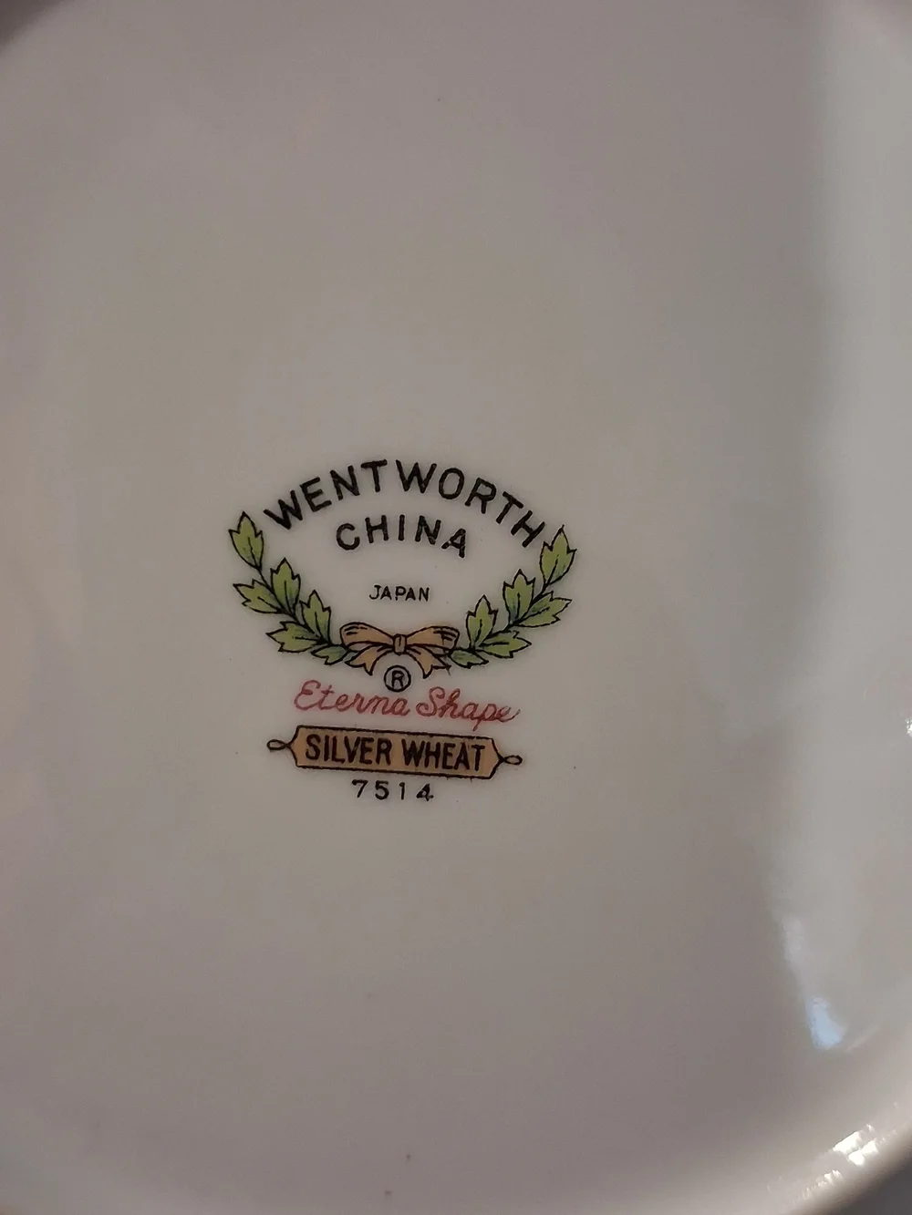 Worth White Dinner Plate with Silver Floral Motif